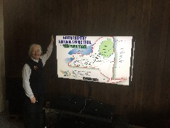 Ruth Bennett McDougal Dorrough; sign North Country National Scenic Trail in New York